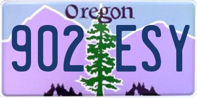 OR license plate 902ESY