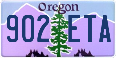 OR license plate 902ETA