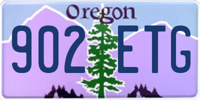 OR license plate 902ETG
