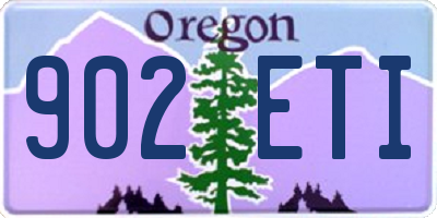 OR license plate 902ETI