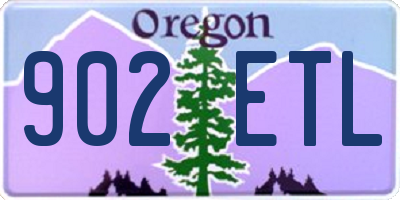 OR license plate 902ETL