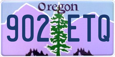 OR license plate 902ETQ