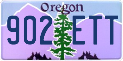 OR license plate 902ETT