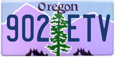 OR license plate 902ETV