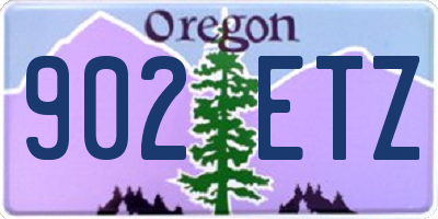 OR license plate 902ETZ
