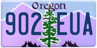 OR license plate 902EUA