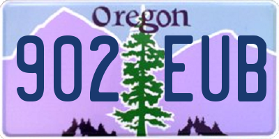 OR license plate 902EUB