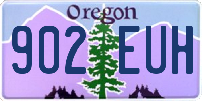 OR license plate 902EUH
