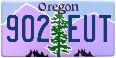 OR license plate 902EUT