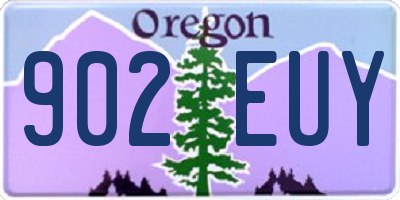 OR license plate 902EUY