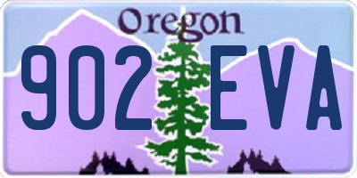 OR license plate 902EVA