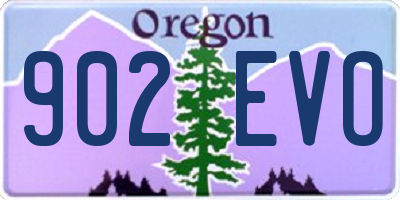 OR license plate 902EVO