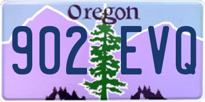OR license plate 902EVQ
