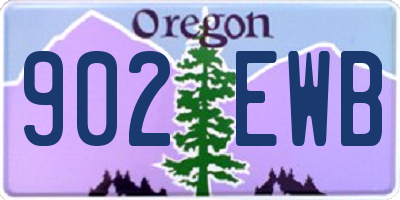 OR license plate 902EWB