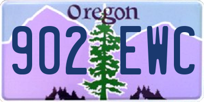 OR license plate 902EWC