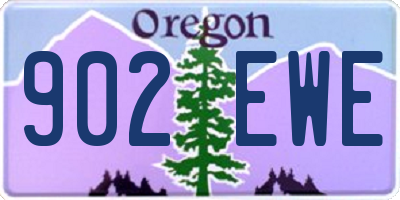 OR license plate 902EWE