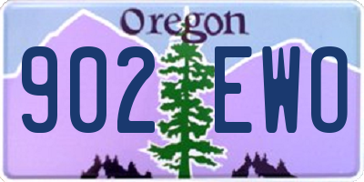 OR license plate 902EWO