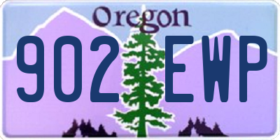 OR license plate 902EWP