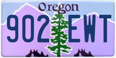 OR license plate 902EWT