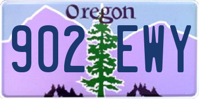OR license plate 902EWY