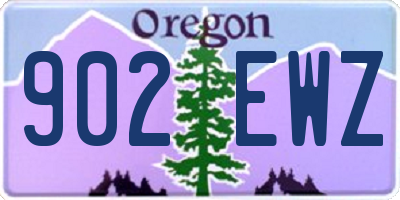 OR license plate 902EWZ