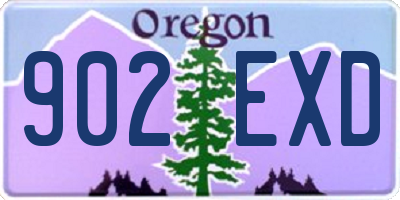 OR license plate 902EXD