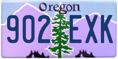 OR license plate 902EXK