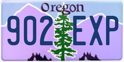 OR license plate 902EXP