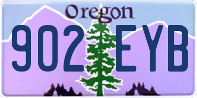 OR license plate 902EYB