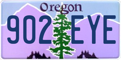 OR license plate 902EYE