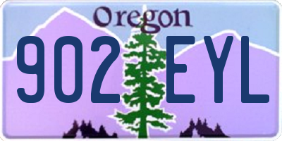 OR license plate 902EYL