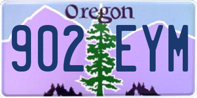 OR license plate 902EYM