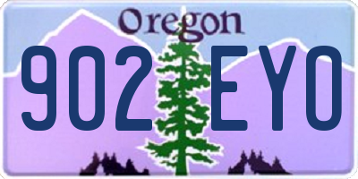 OR license plate 902EYO