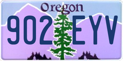 OR license plate 902EYV