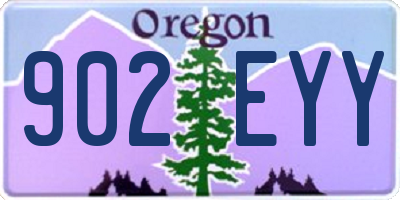 OR license plate 902EYY