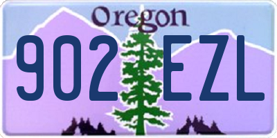 OR license plate 902EZL