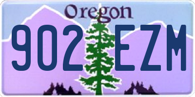 OR license plate 902EZM