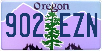 OR license plate 902EZN