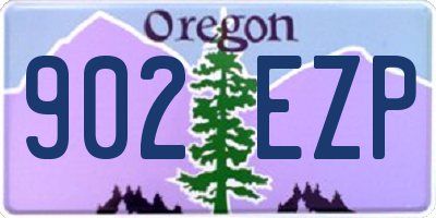 OR license plate 902EZP