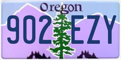 OR license plate 902EZY