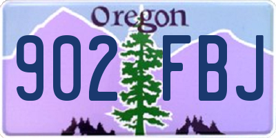 OR license plate 902FBJ