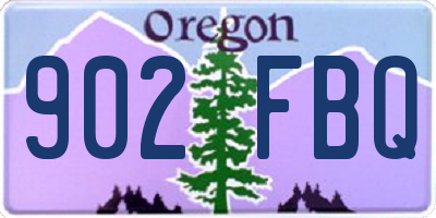 OR license plate 902FBQ