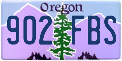 OR license plate 902FBS