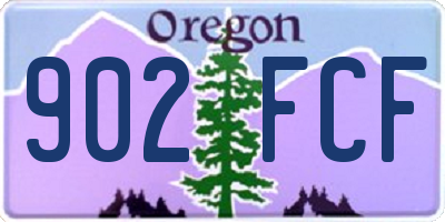 OR license plate 902FCF