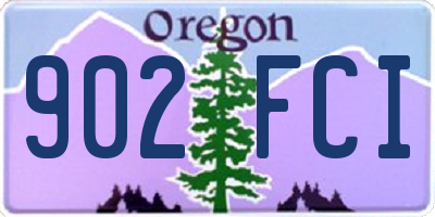 OR license plate 902FCI