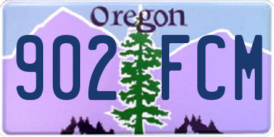 OR license plate 902FCM