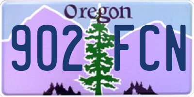 OR license plate 902FCN