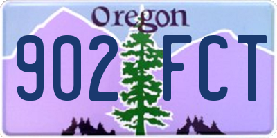 OR license plate 902FCT