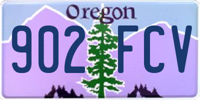 OR license plate 902FCV