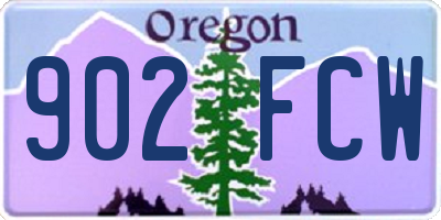 OR license plate 902FCW